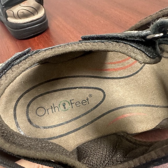 Orthofeet 561 Cambria Sandals Mens‎ Size 7 4E Extra Wide Shoes Outdoors Leather main image 6